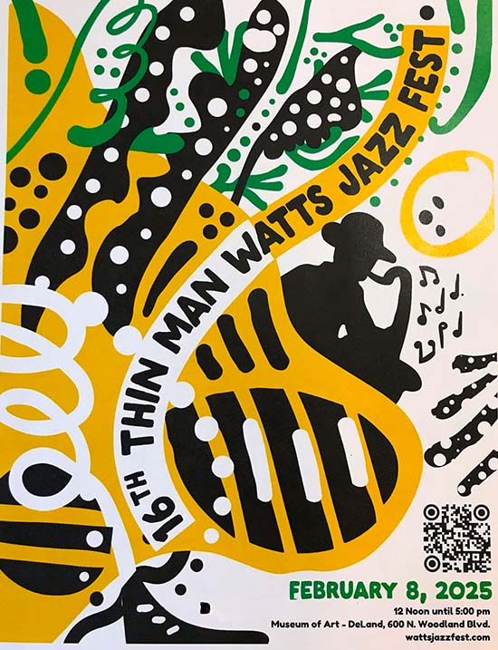 2024 Thin Man Watts Jazz Fest Poster